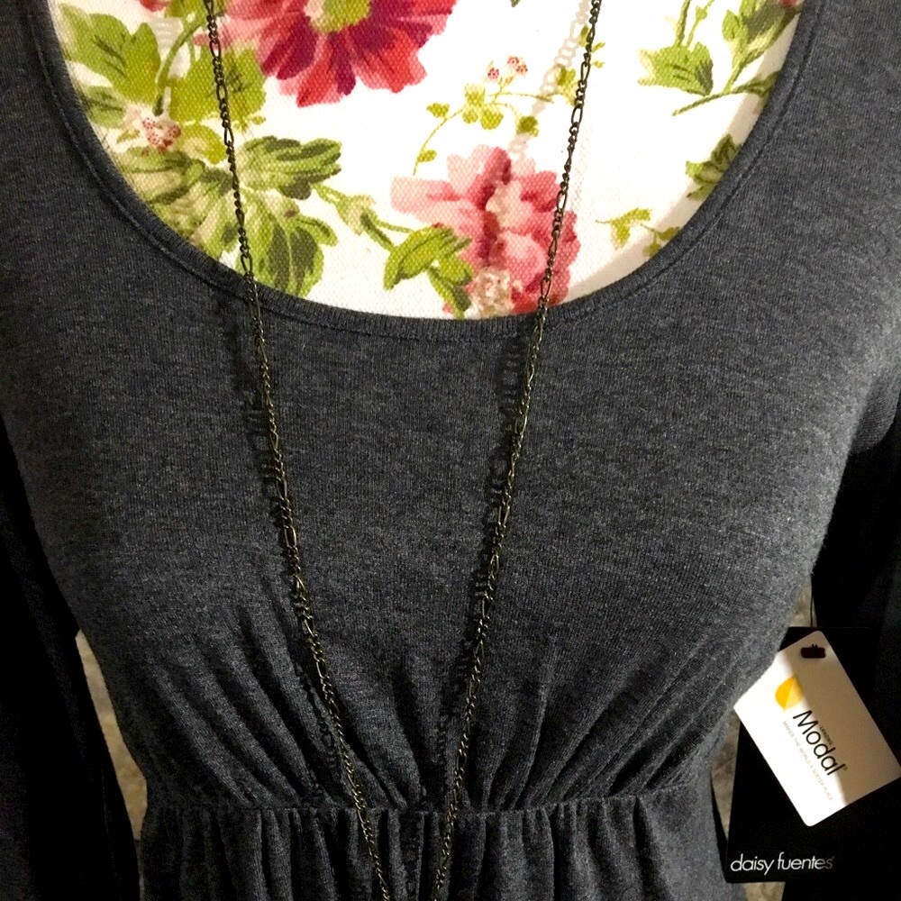 Daisy Fuentes Babydoll Inspired Dress Sz M - Picture 4 of 8